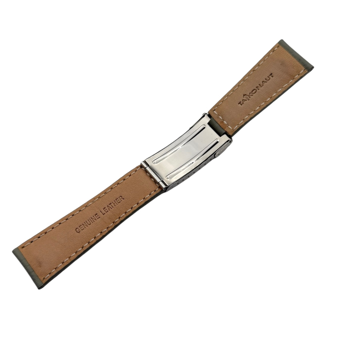 Taikonaut Black Calf Leather 20mm Watch Band