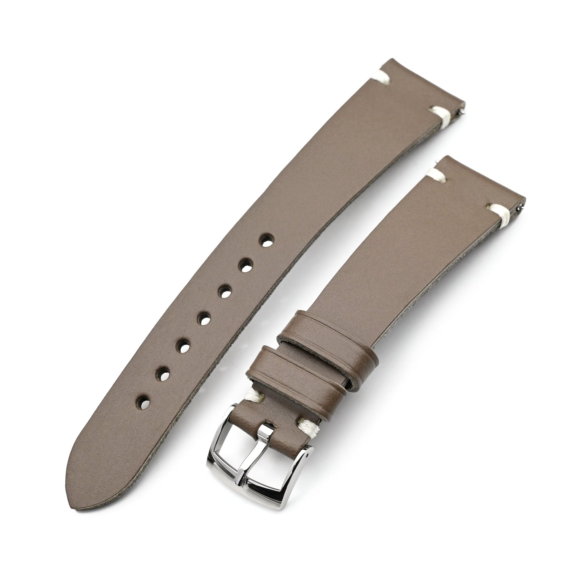 20mm Taupe Quick Release Buttero Italian Leather Watch Strap