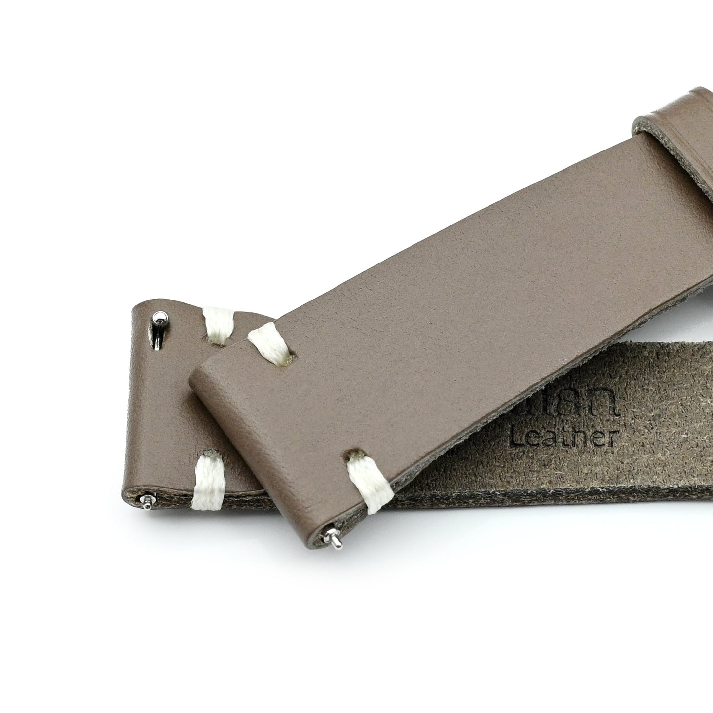 20mm Taupe Quick Release Buttero Italian Leather Watch Strap