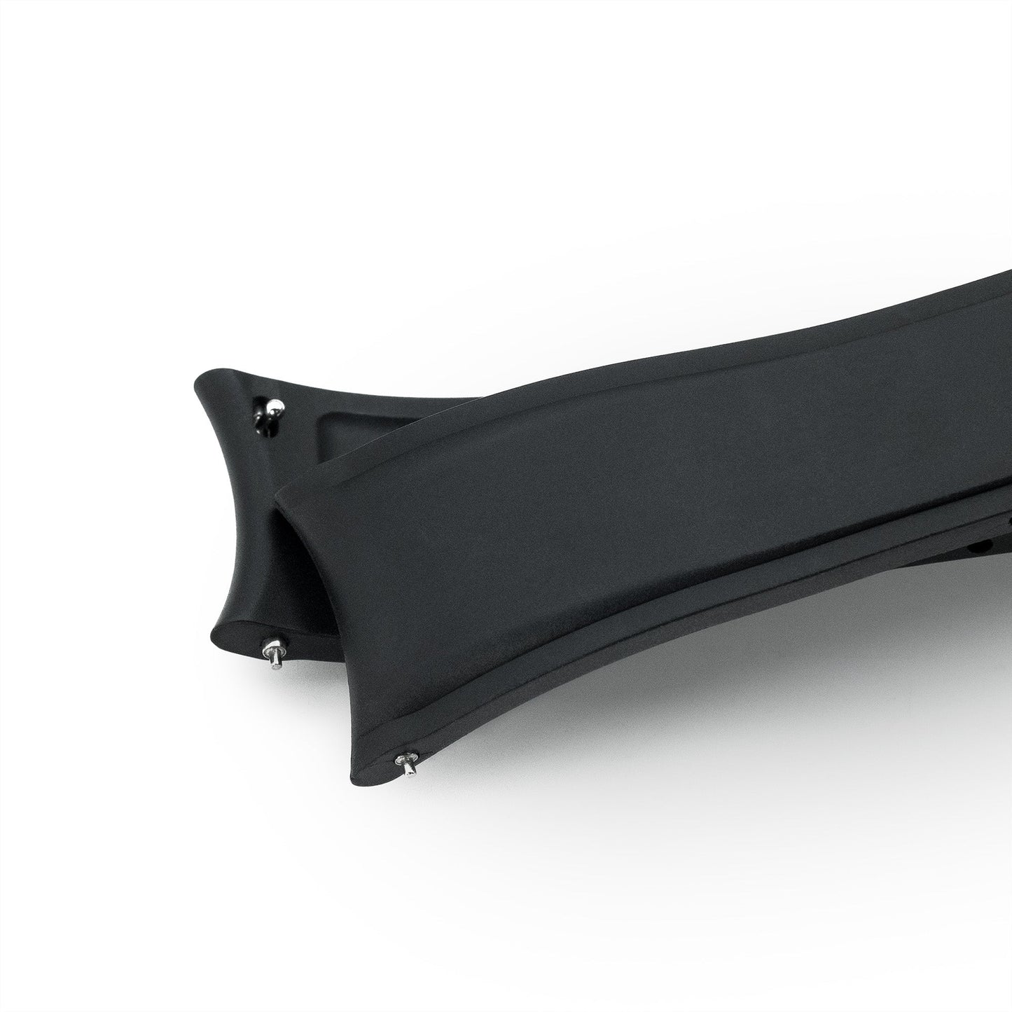 Crafter Blue - CX03 Black Quick Release Flexi-Curved FKM Rubber Watch Strap