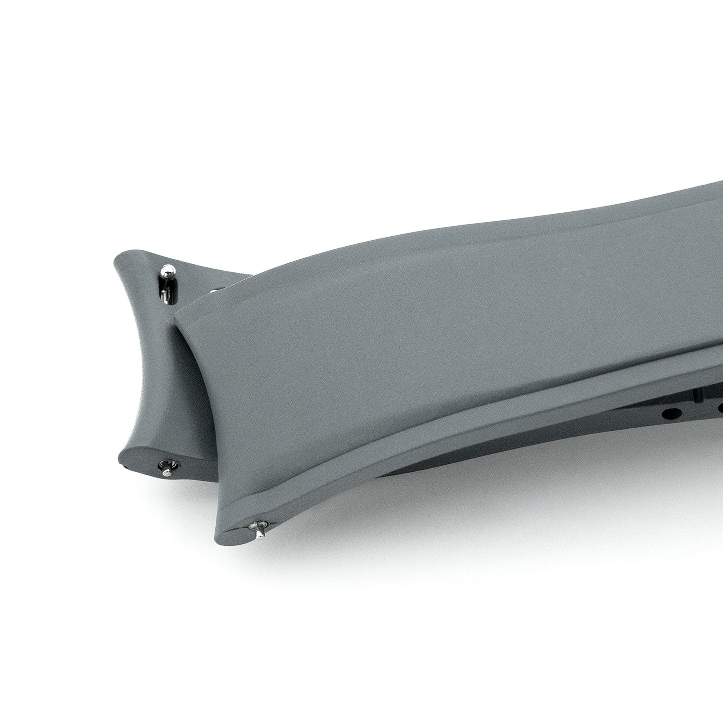 Crafter Blue - CX03 Grey Quick Release Flexi-Curved FKM Rubber Watch Strap