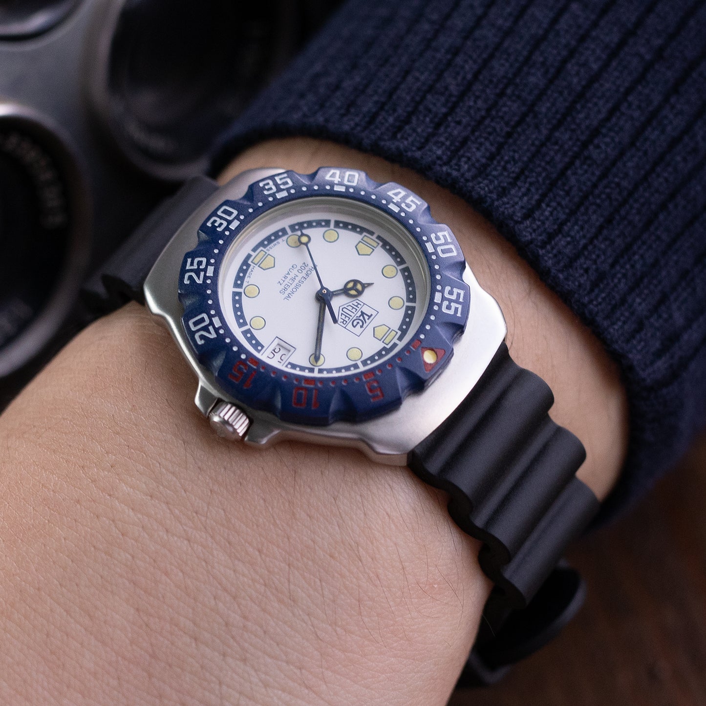 Straight End Black Diver FKM Rubber Quick Release