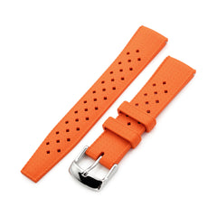20mm Quick Release Tropical-Style FKM rubber watch strap, Orange