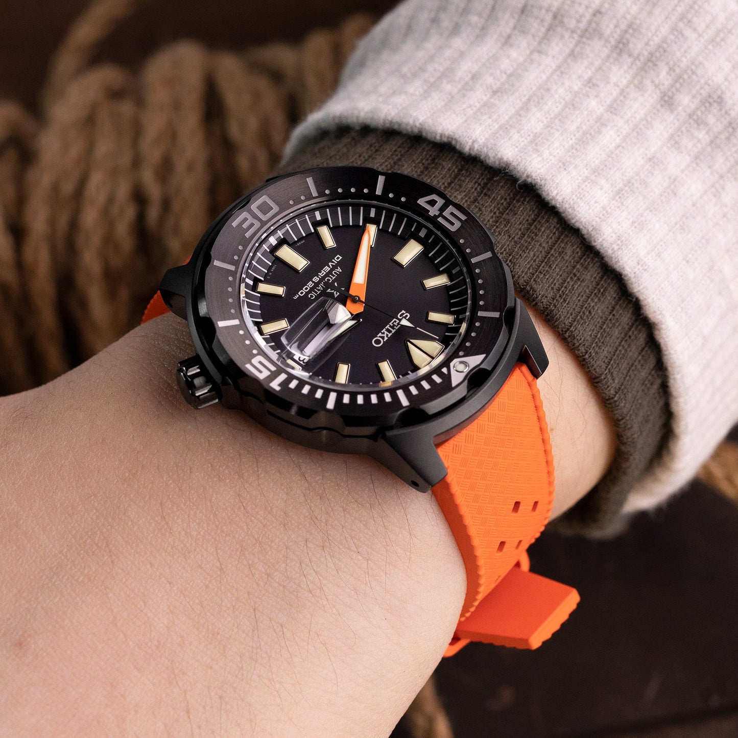Seiko SRPH13 Prospex Monster Automatic Watch Ninja Limited Edition