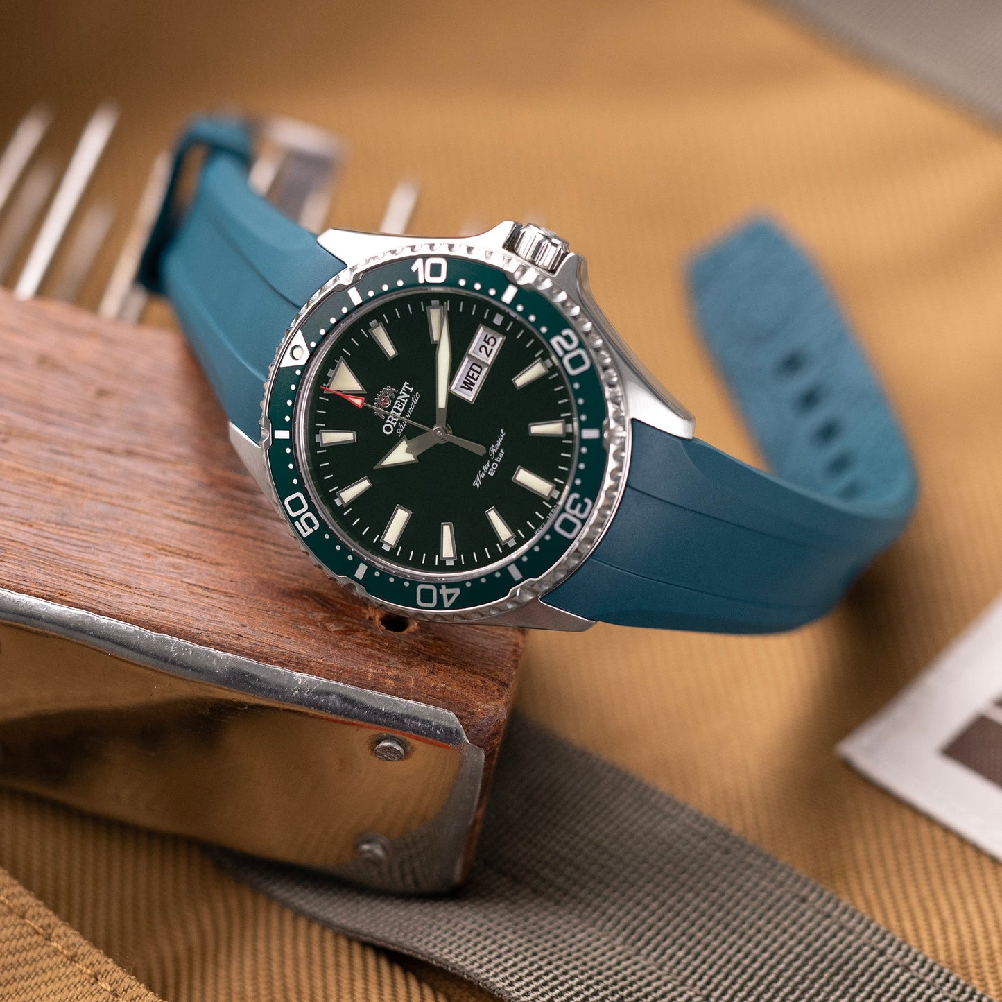 Orient Kamasu Green Diver Watch RA-AA0004E19A