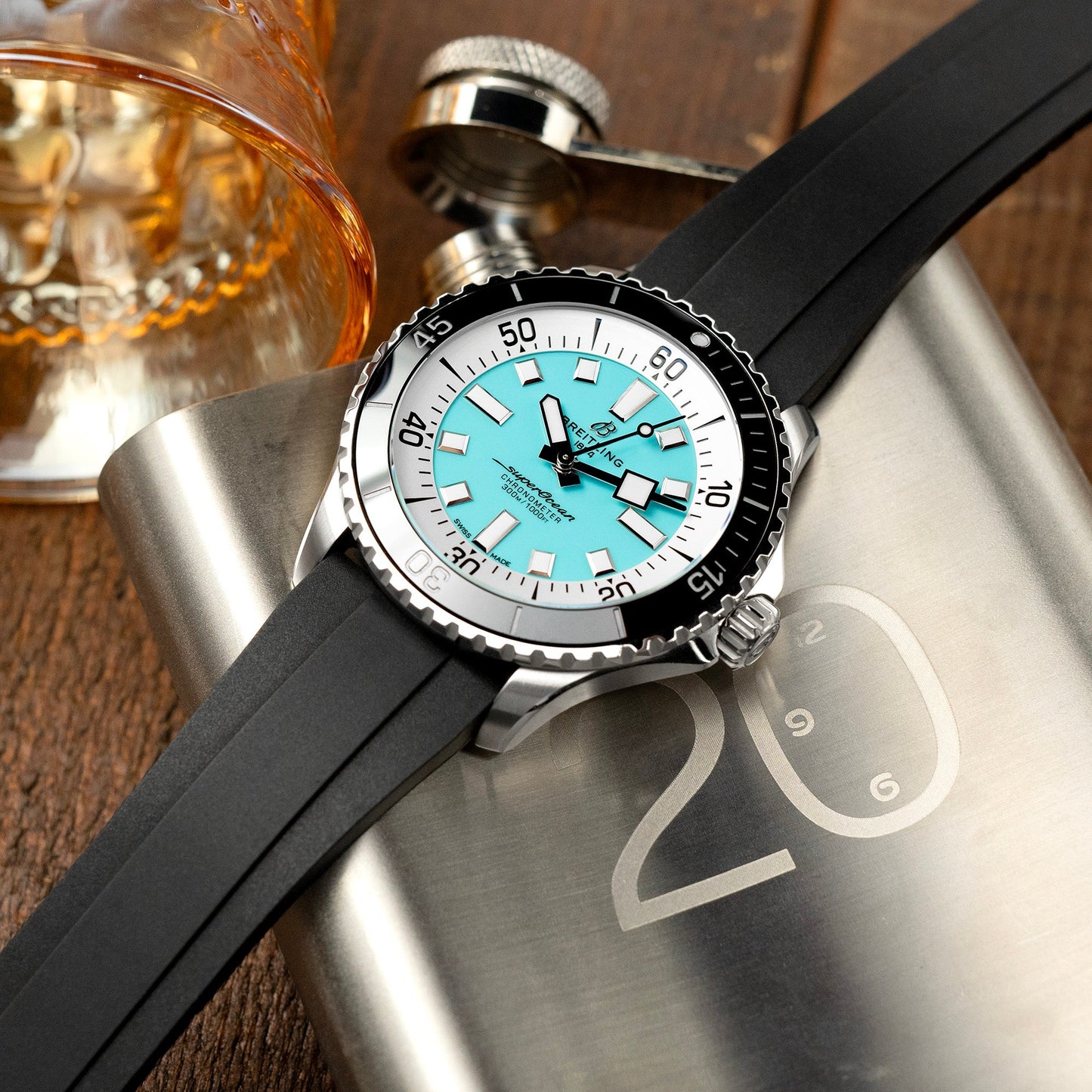 Breitling SuperOcean Automatic 44 Turquoise Blue