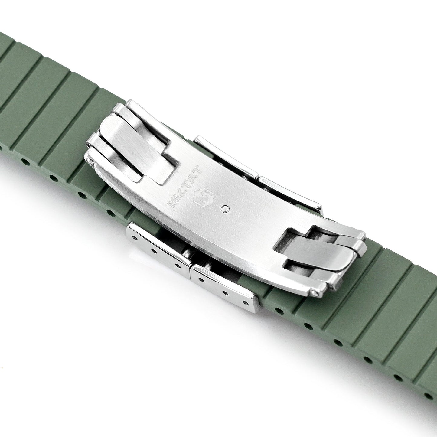 20mm FKM31 Military Green Rubber Quick Release Watch Band for TUD BB58