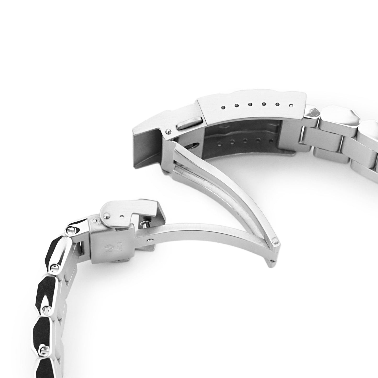 Hexad for Seiko MM300 Prospex Marinemaster SUB Clasp, Brushed