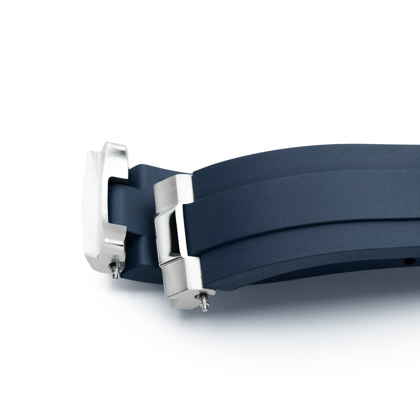20mm Crafter Blue - MX03-143 Blue FKM Rubber Strap With End Links For Seiko 63MAS Diver 40.50mm SPB143 SPB145