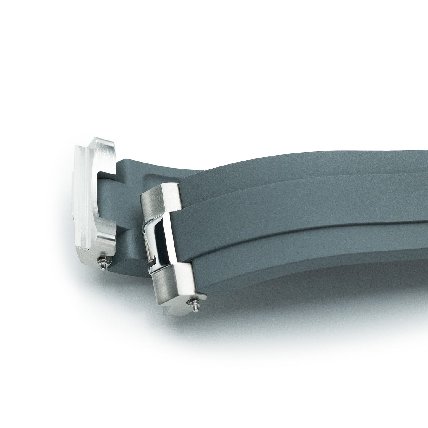 20mm Crafter Blue - MX03-143 Light-Grey FKM Rubber Strap With End Links For Seiko 63MAS Diver 40.50mm SPB143 SPB145