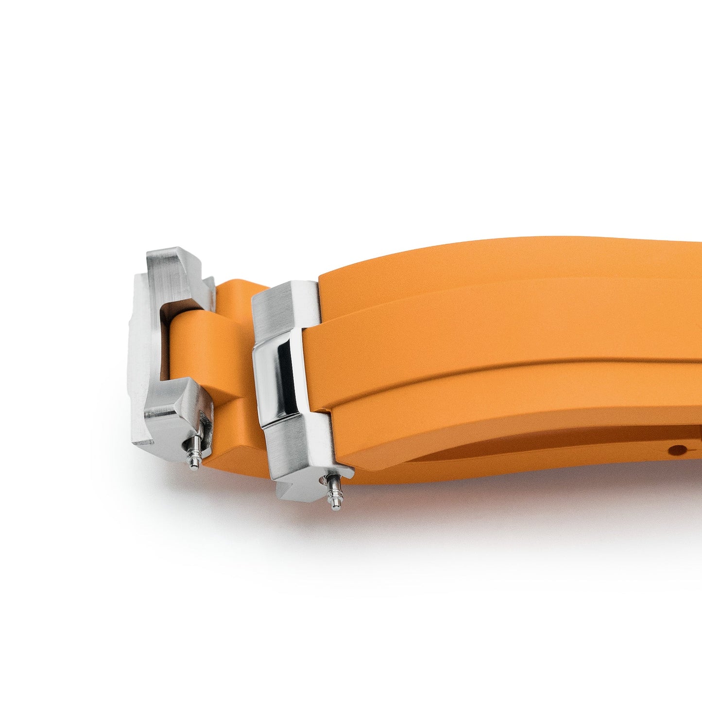 20mm Crafter Blue - MX03-143 Orange FKM Rubber Strap With End Links For Seiko 63MAS Diver 40.50mm SPB143 SPB145
