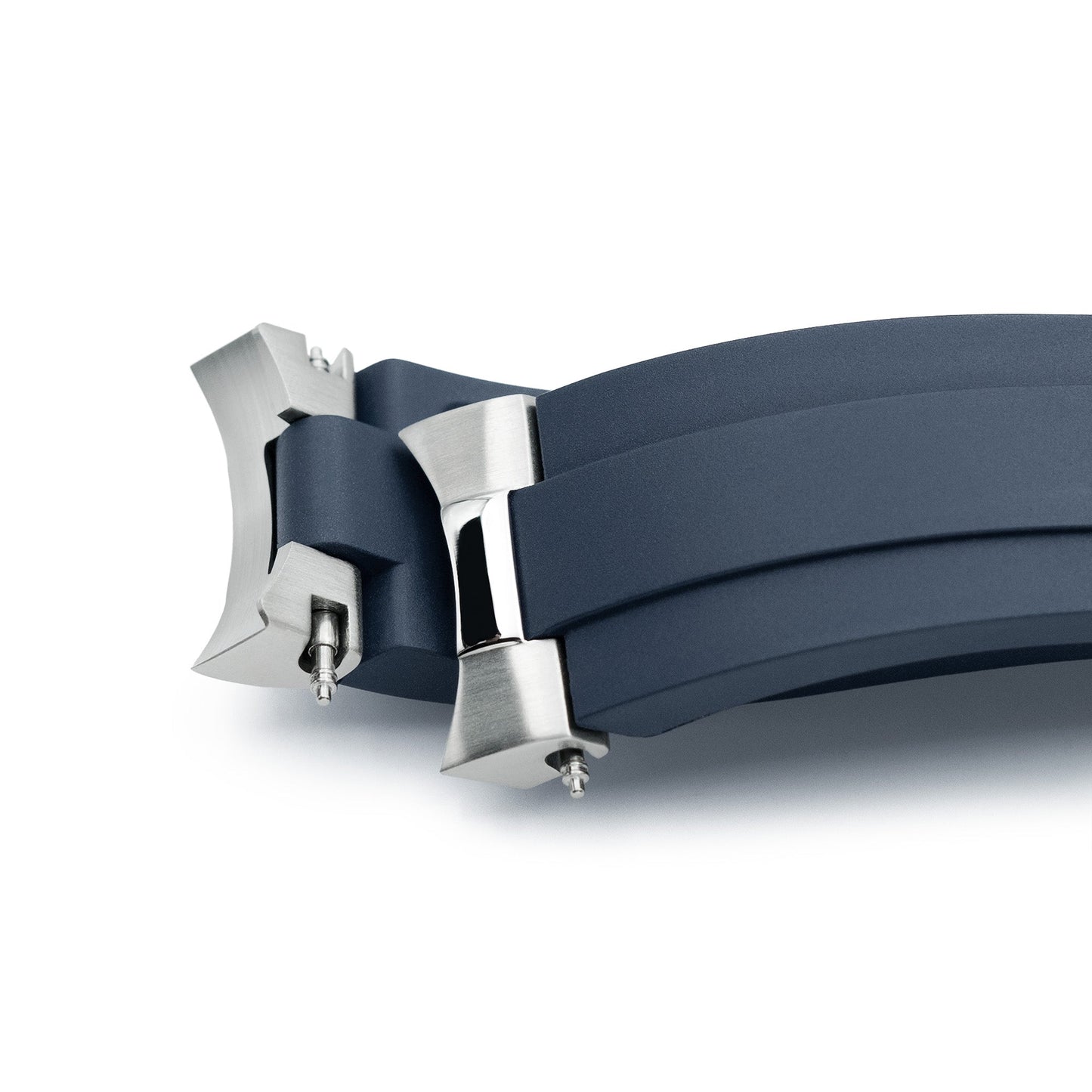 21mm Crafter Blue - MX03-911 Blue FKM Rubber Strap with Curved End Links For Seiko Speedtimer SSC911