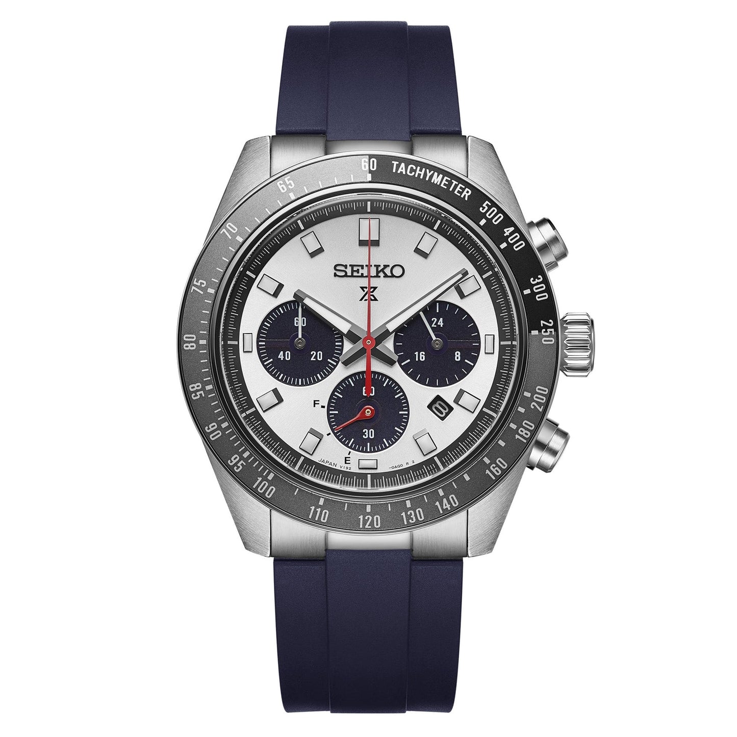 21mm Crafter Blue - MX03-911 Blue FKM Rubber Strap with Curved End Links For Seiko Speedtimer SSC911