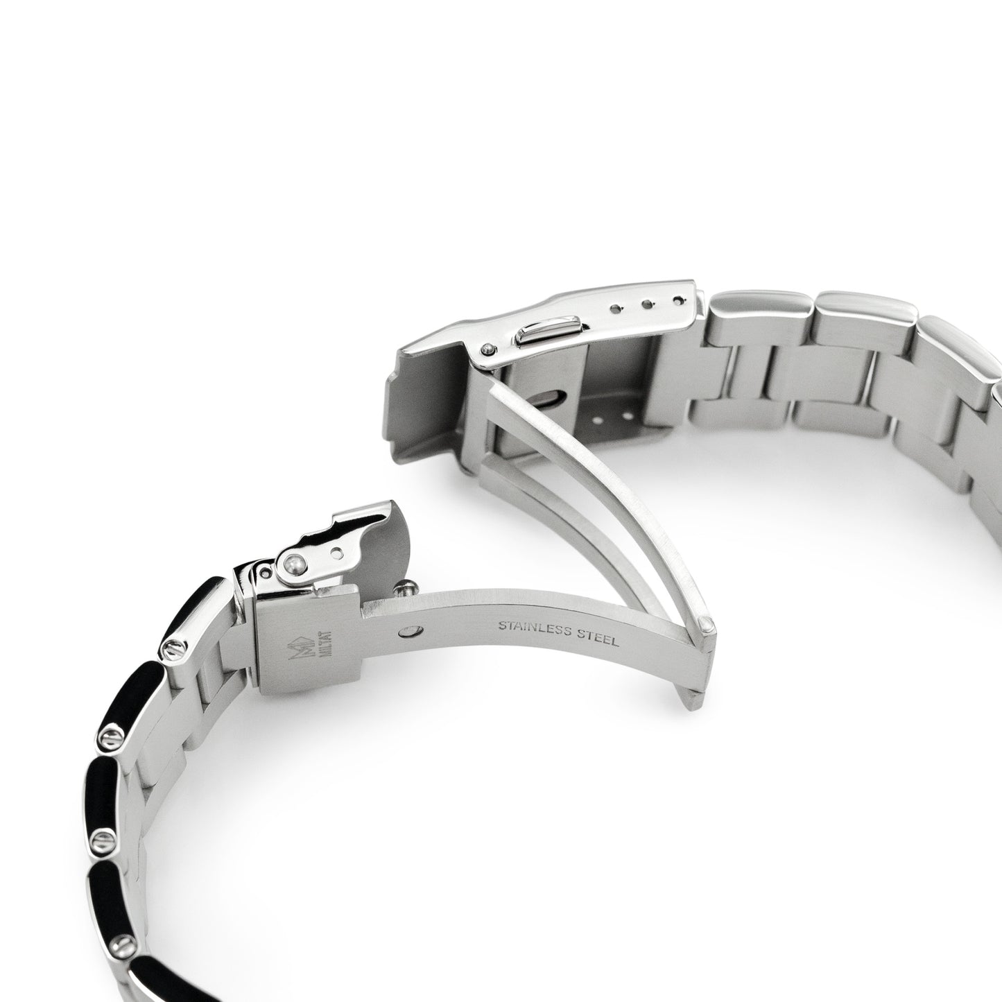 22mm Super-O Boyer Stainless Steel Watch Band