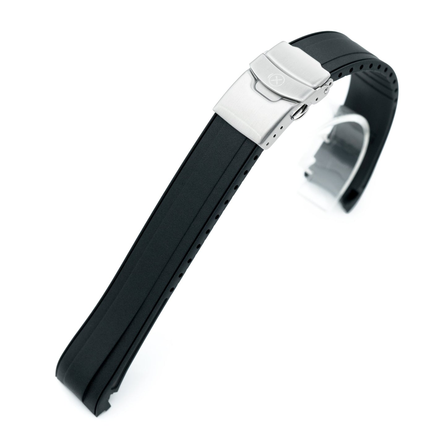 StrapXPro - SBX2B Rubber Strap for Seiko Prospex MM200 Series SBDC061 SPB077 SBDC063, Black