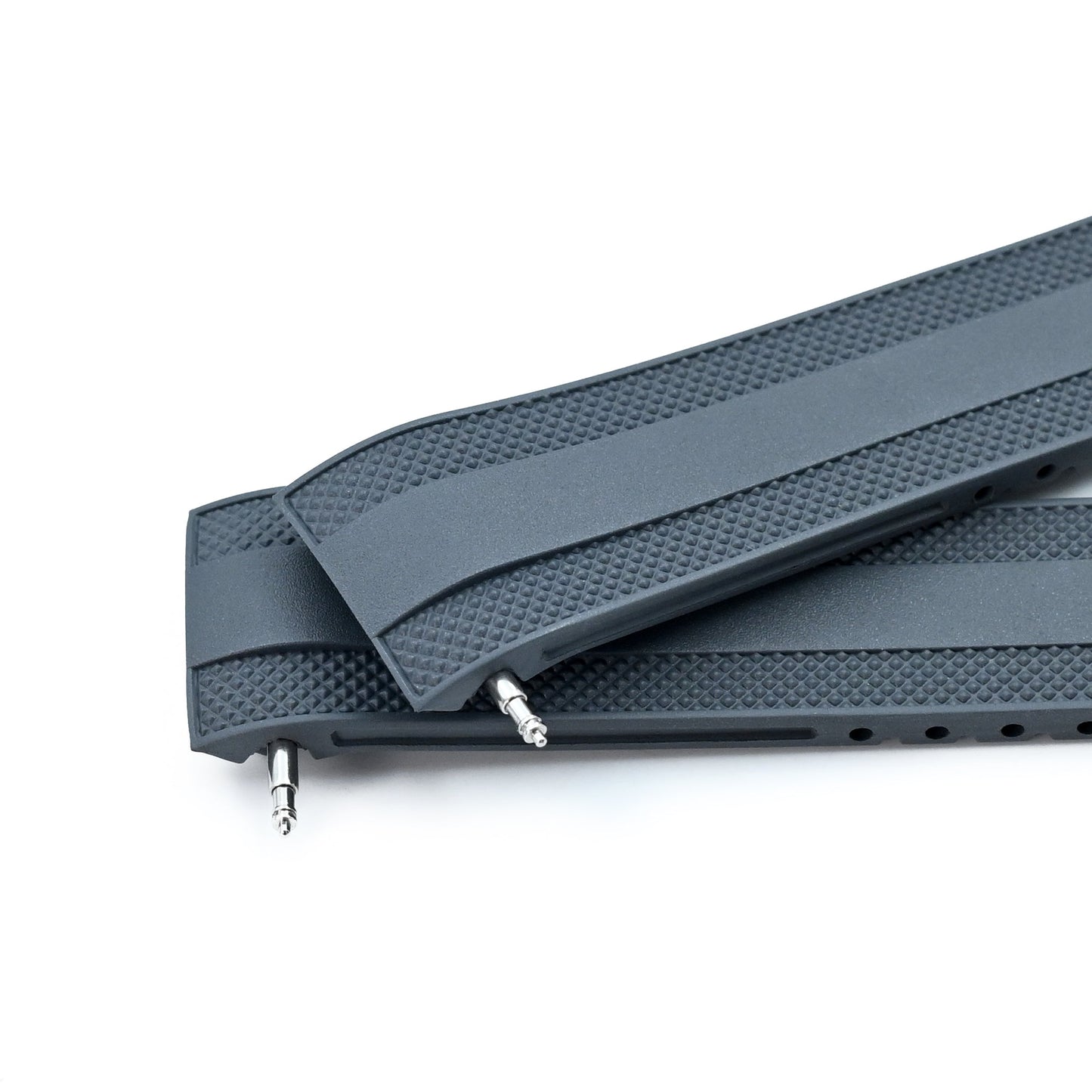 StrapXPro - Grey SMX03A Rubber Strap compatible with Seiko Speedtimer SSC813 Series