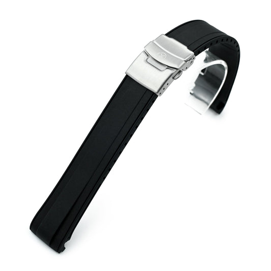 StrapXPro - STX1A Rubber Strap for Seiko Prospex New Turtles SRP777 and King Turtles SRPF77, Black