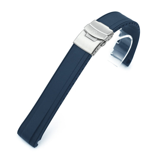 StrapXPro - STX1A Rubber Strap for Seiko Prospex New Turtles SRP777 and King Turtles SRPF77, Navy Blue