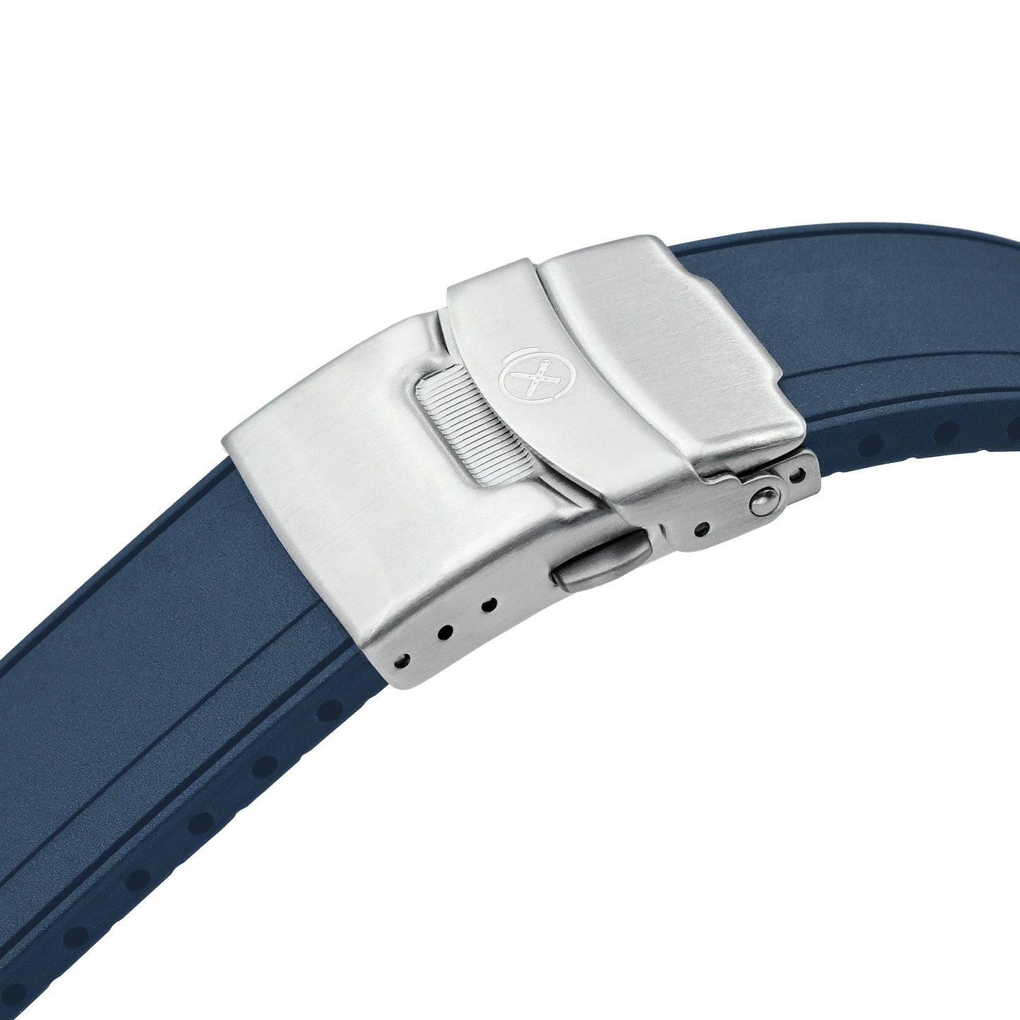 StrapXPro - STX1A Rubber Strap for Seiko Prospex New Turtles SRP777 and King Turtles SRPF77, Navy Blue
