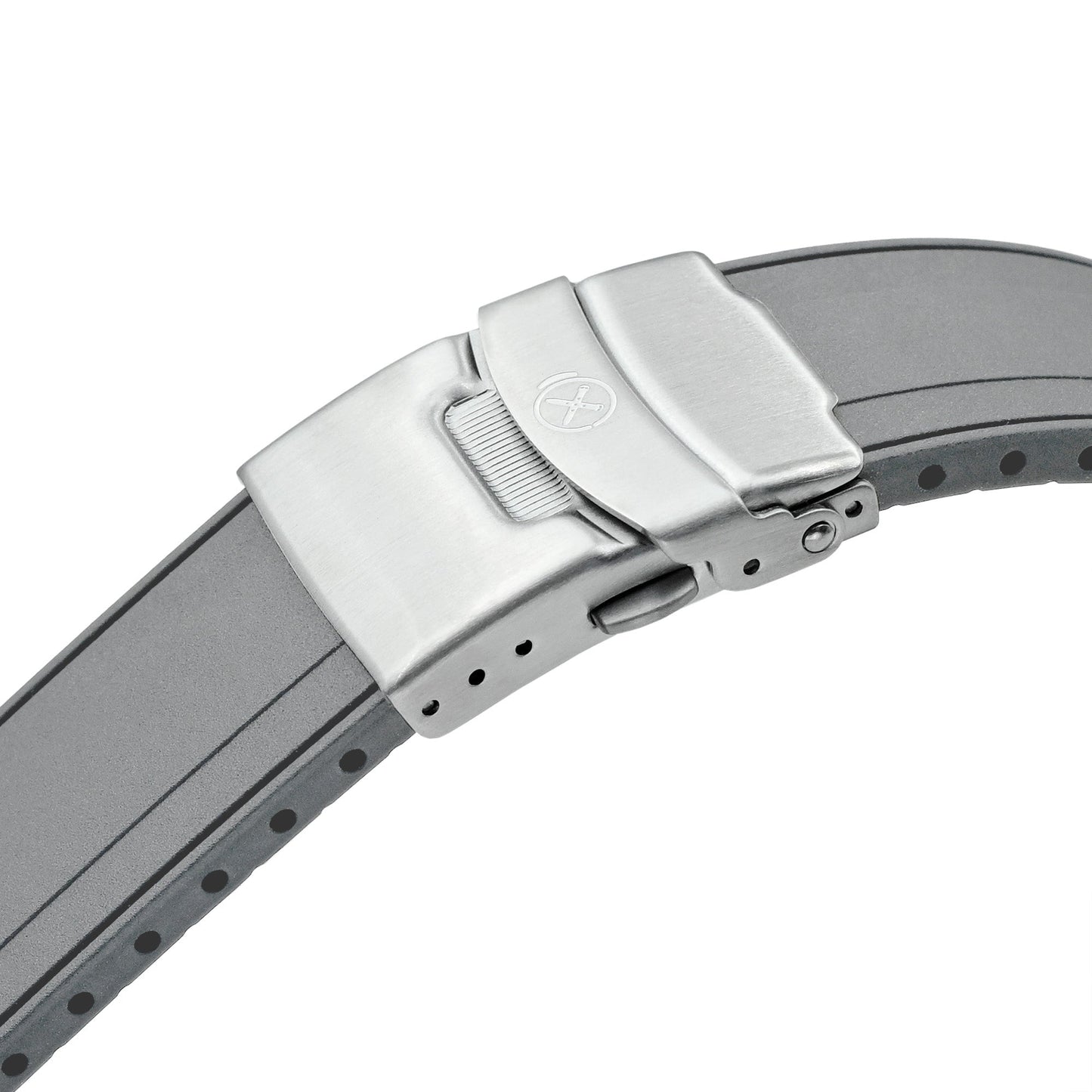 StrapXPro - STX1A Rubber Strap for Seiko Prospex New Turtles SRP777 and King Turtles SRPF77, Grey