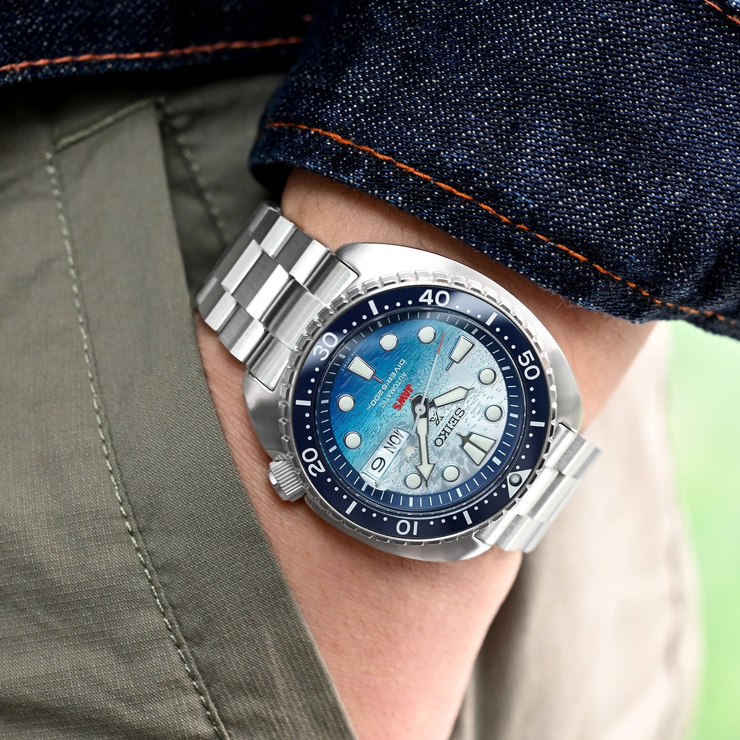 Hexad compatible with Seiko New Turtle, V-Clasp B