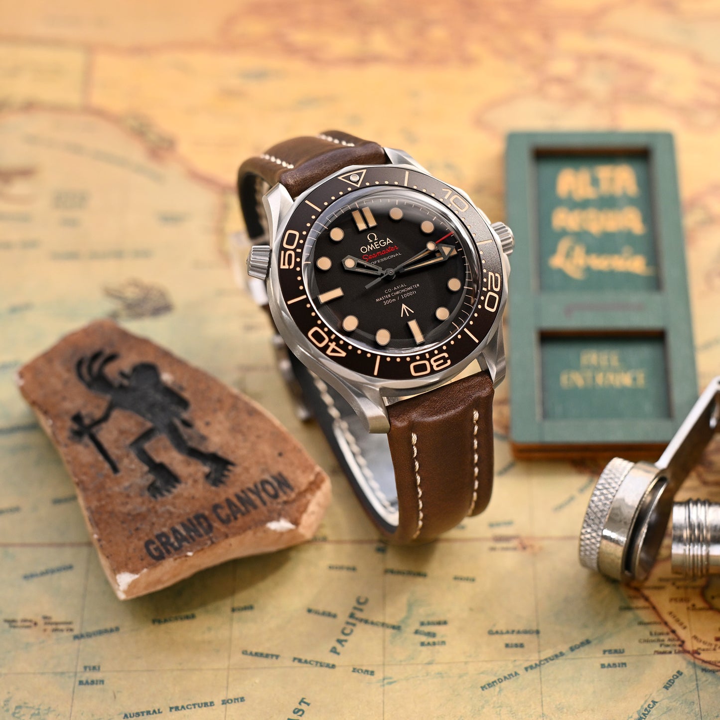 Aviator Style Quick Release Brown Horween Chromexcel Leather