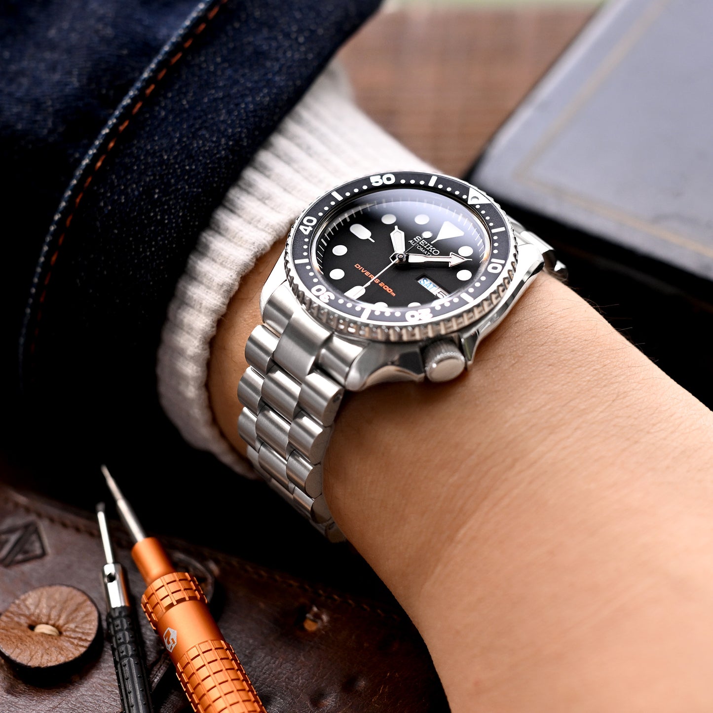 22mm Endmill Bracelet compatible with Seiko SKX007