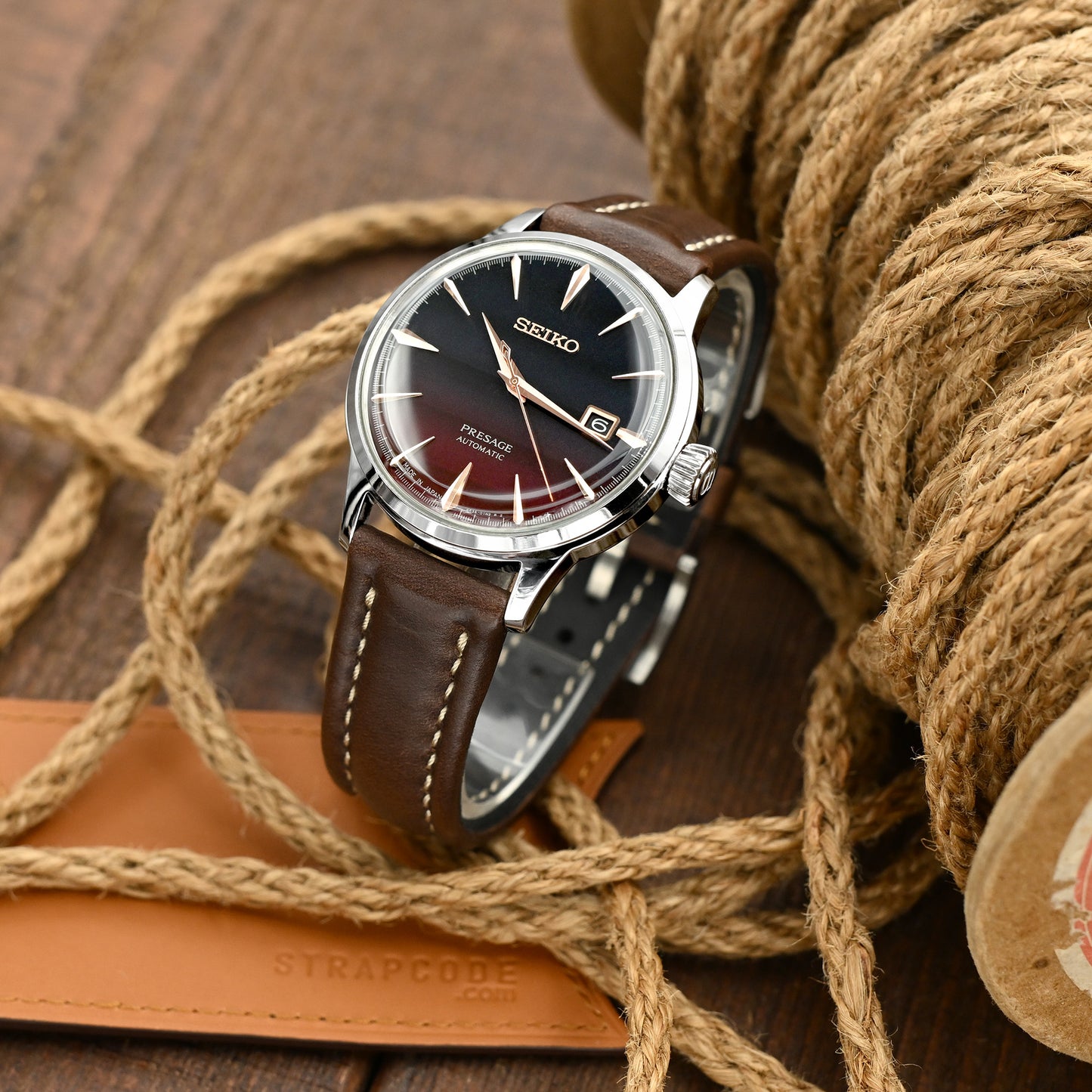 Aviator Style Quick Release Brown Horween Chromexcel Leather