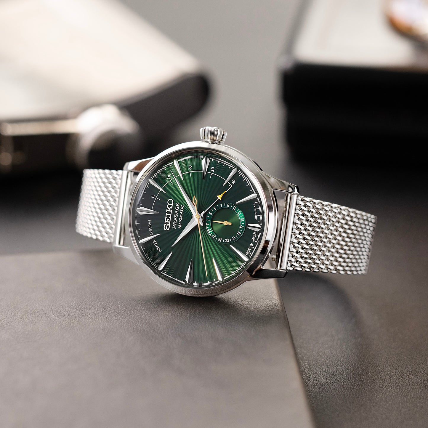 Classic Tapered Quick Release Mesh Band, Polished