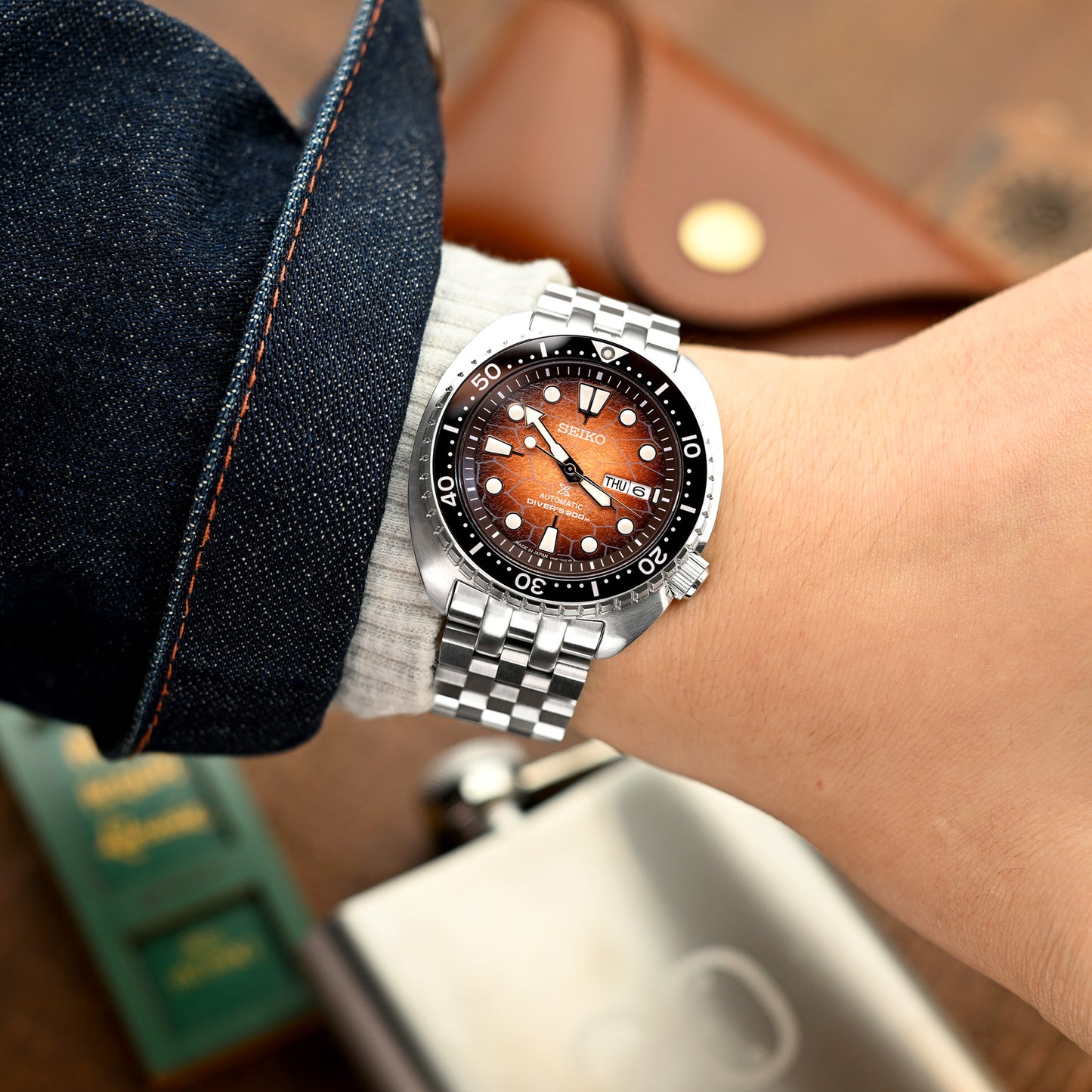 Super Engineer II compatible with Seiko Turtle SRP777, V-Clasp B