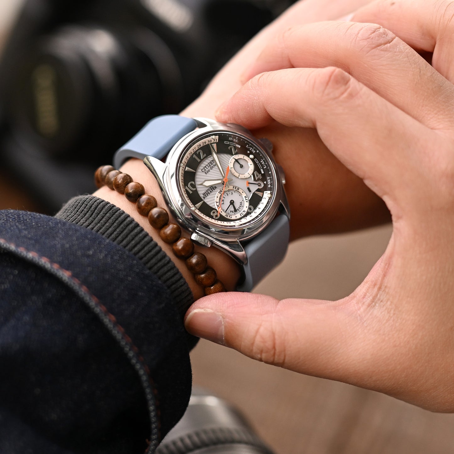 FKM26 Slate Blue FKM Rubber Watch Strap