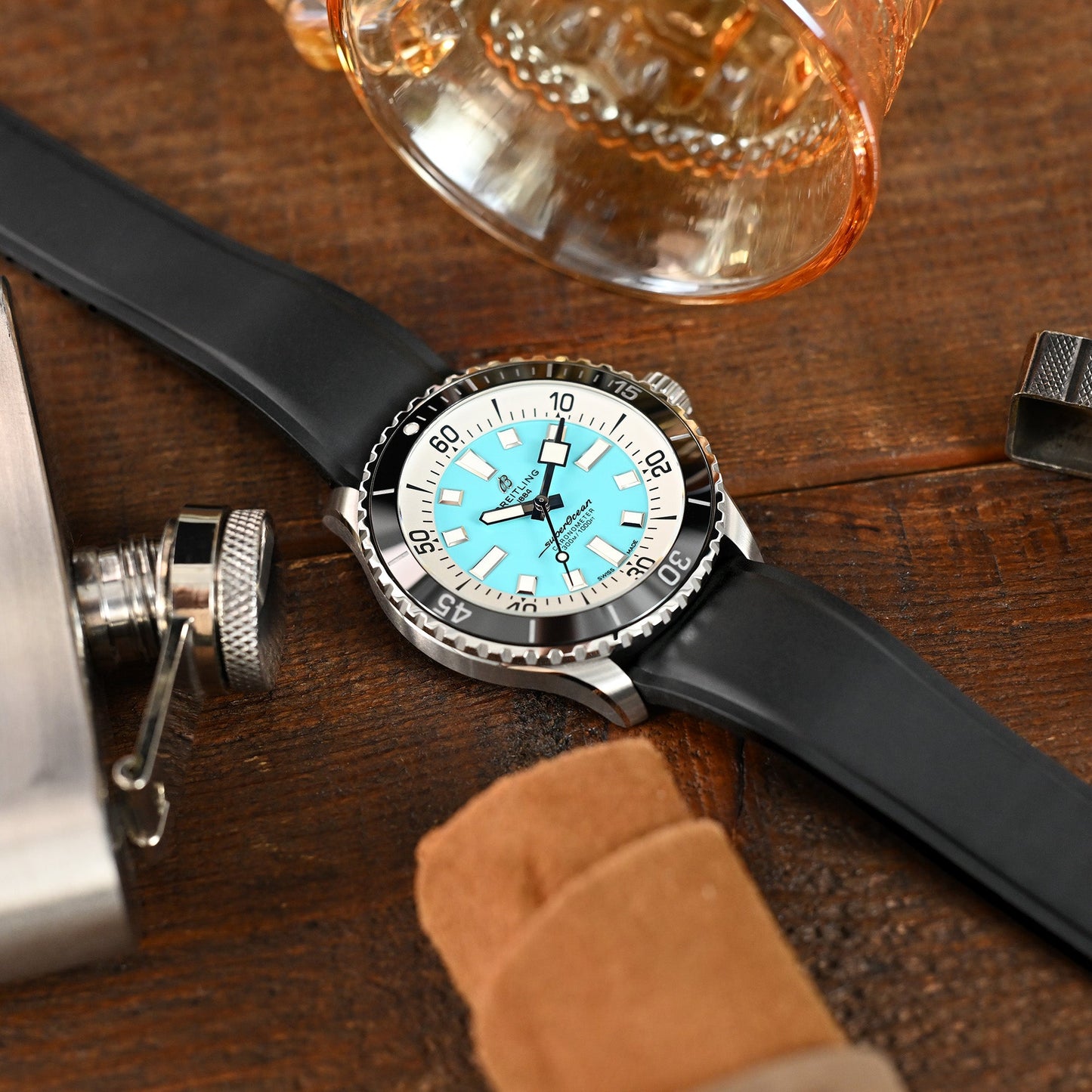 Breitling SuperOcean Automatic 44 Turquoise Blue