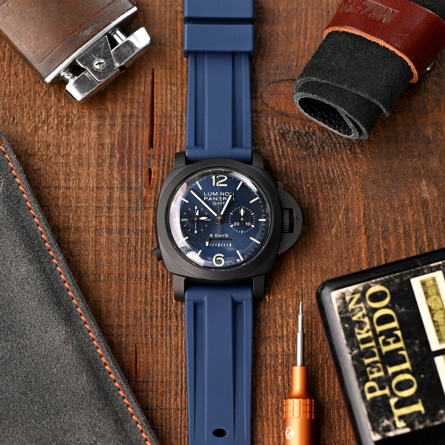 Panerai Luminor Chrono Monopulsante 8 Giorni GMT Blu Notte PAM1135