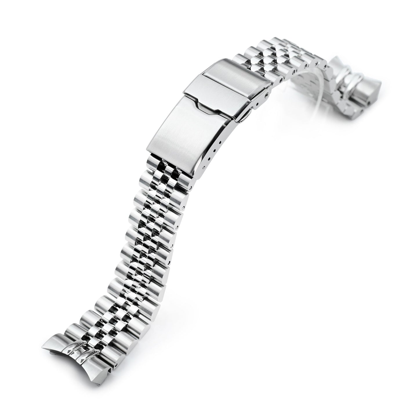 20mm Super-JUB II for Orient Mako 40 Baton Diver Clasp Brushed