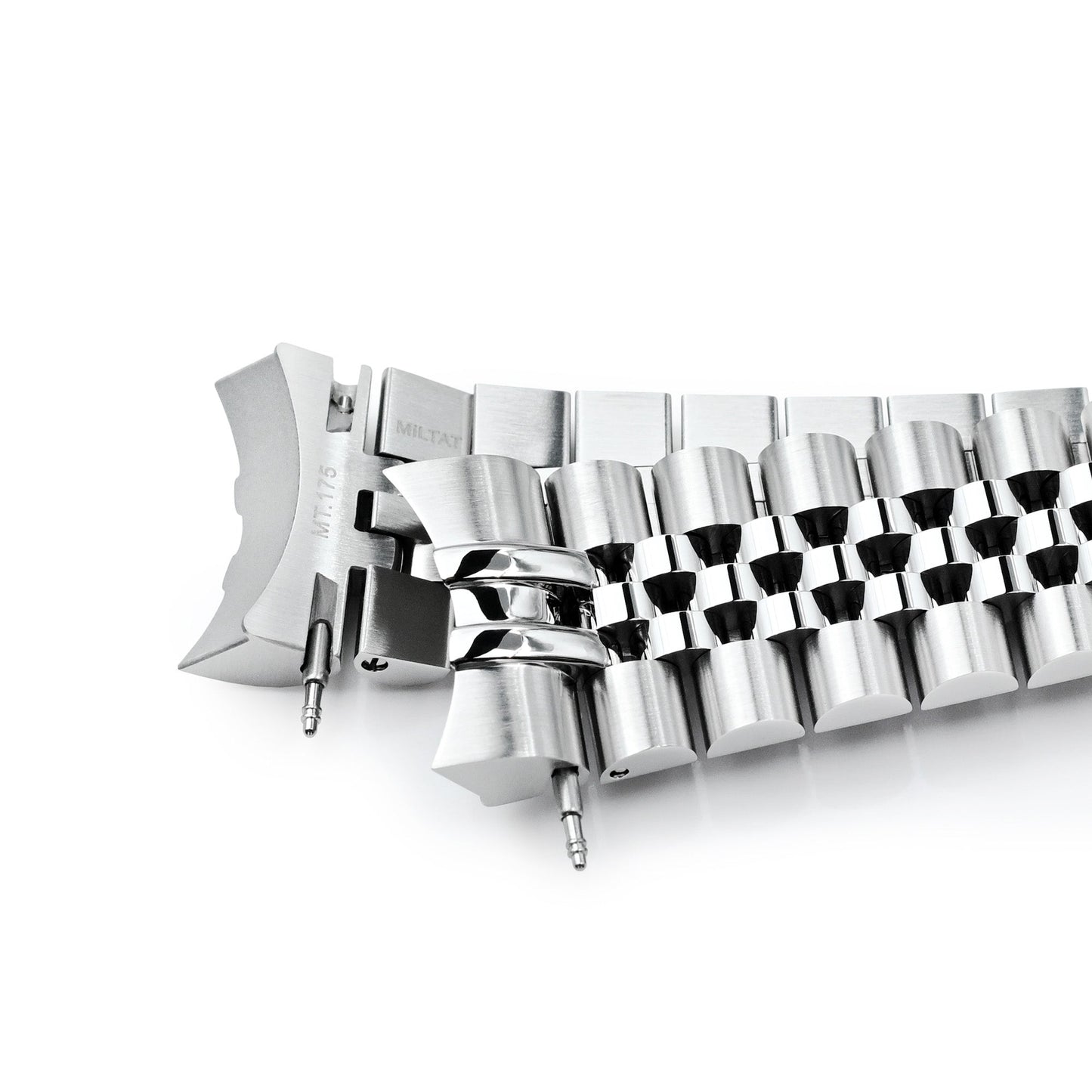 20mm Super-JUB II for Orient Mako 40 Baton Diver Clasp Brushed