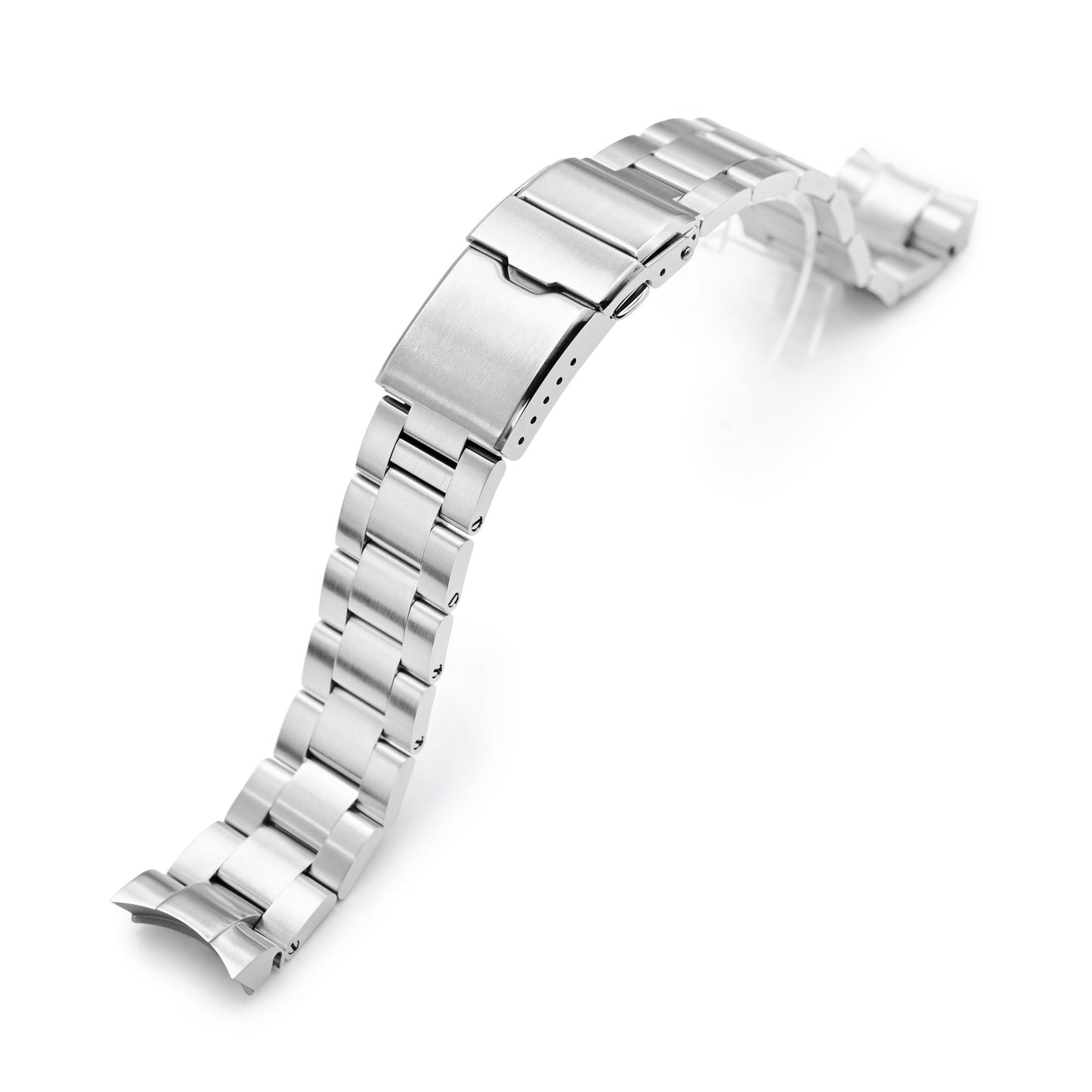 20mm Super-O Boyer for Orient Mako 40 Baton Diver Clasp Brushed
