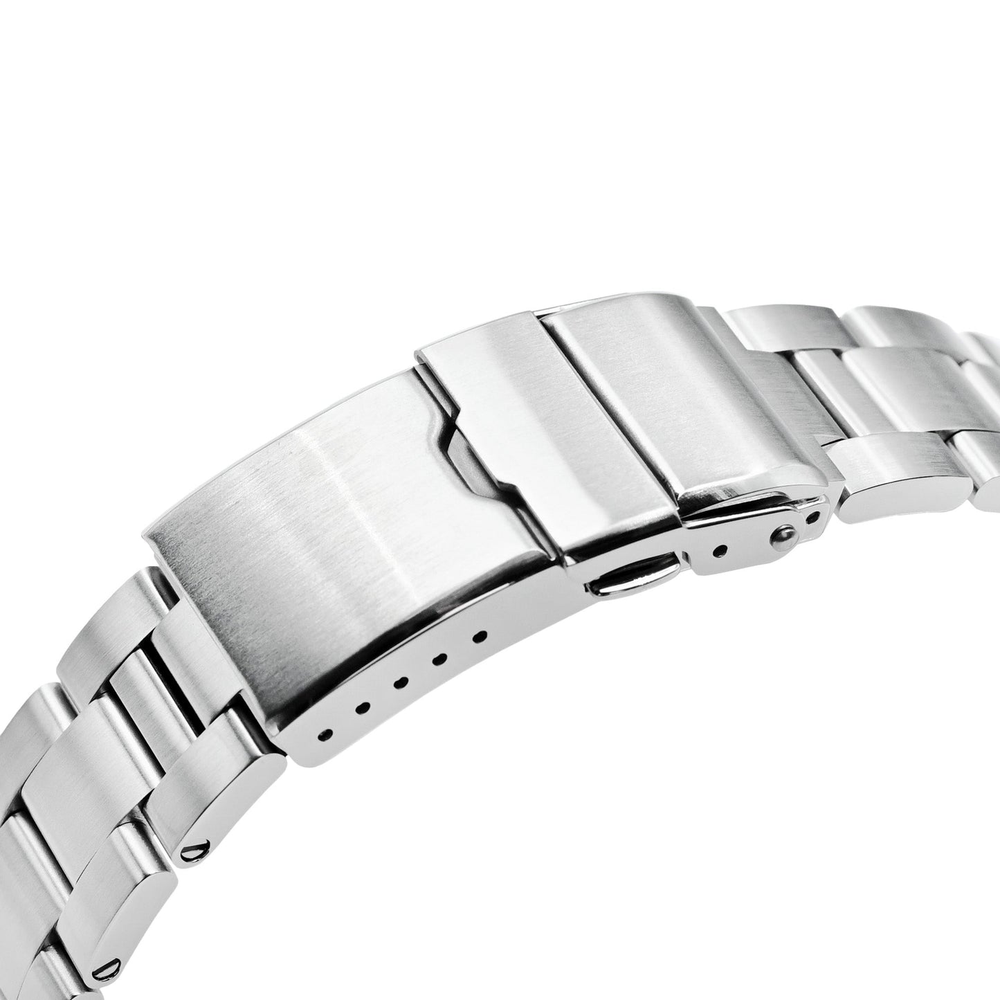 20mm Super-O Boyer for Orient Mako 40 Baton Diver Clasp Brushed