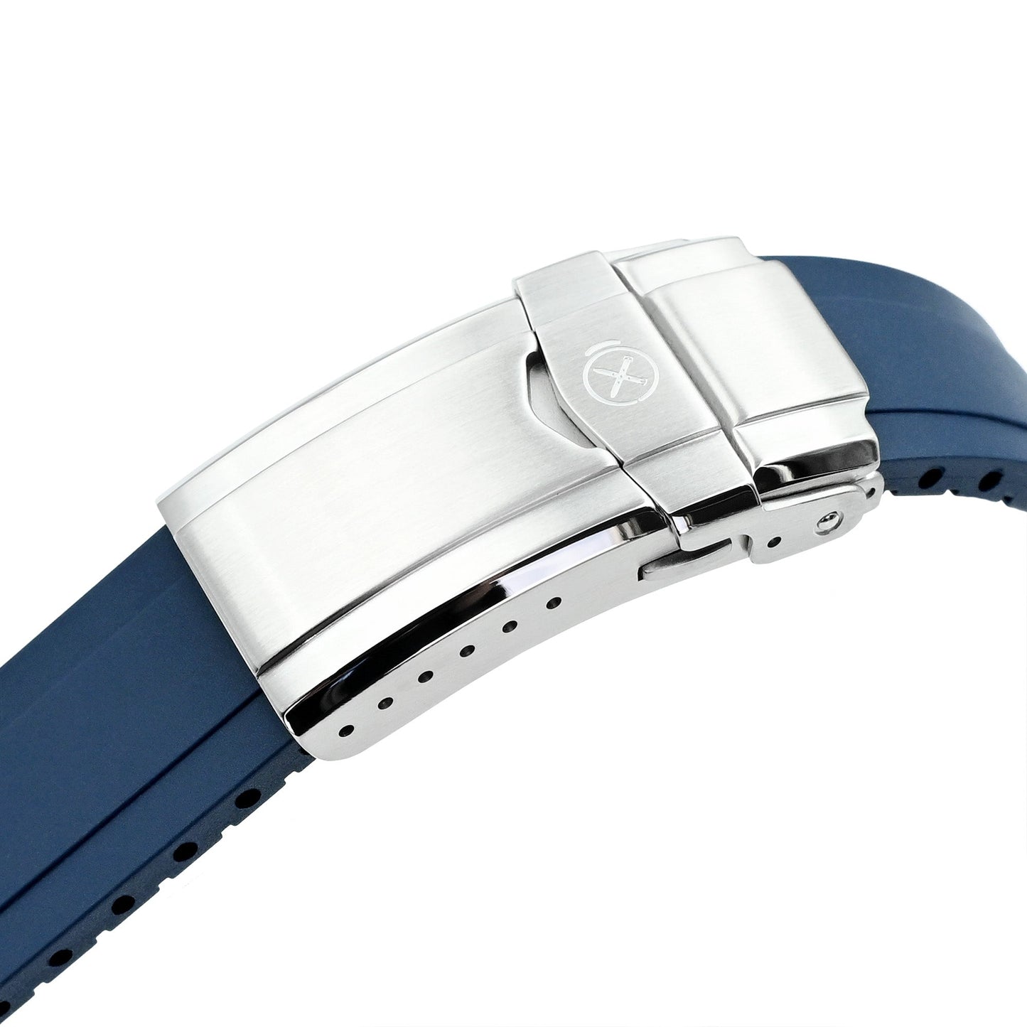 StrapXPro - DT01U Quick Release Universal Cut To Fit FKM Rubber Strap, Navy Blue