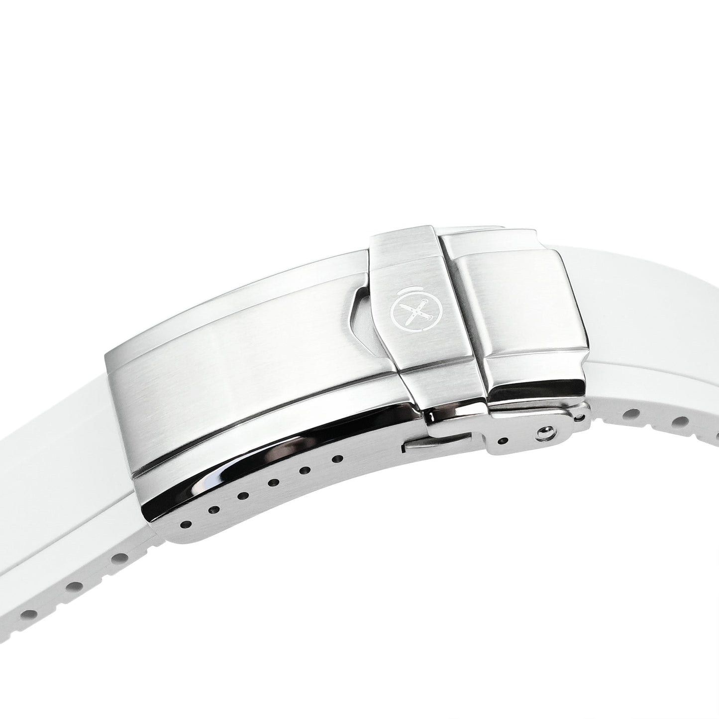StrapXPro - DT01U Quick Release Universal Cut To Fit FKM Rubber Strap, White