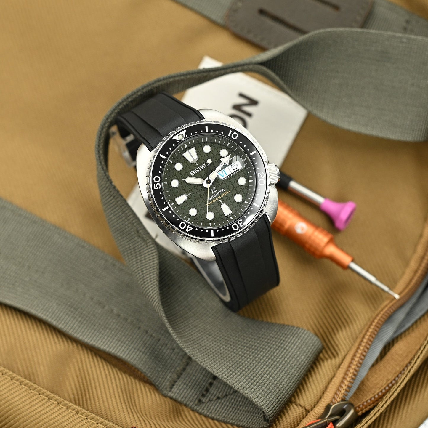 Seiko King Turtle Prospex SRPE05K1 Green Diver Ceramic Insert