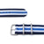 20mm MiLTAT G10 One-piece - Blue & White Stripes, B