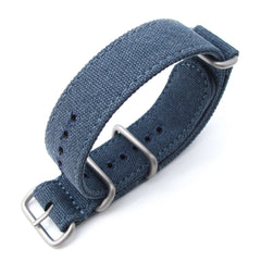 20, 22mm MiLTAT G10 Washed Canvas - Navy Blue