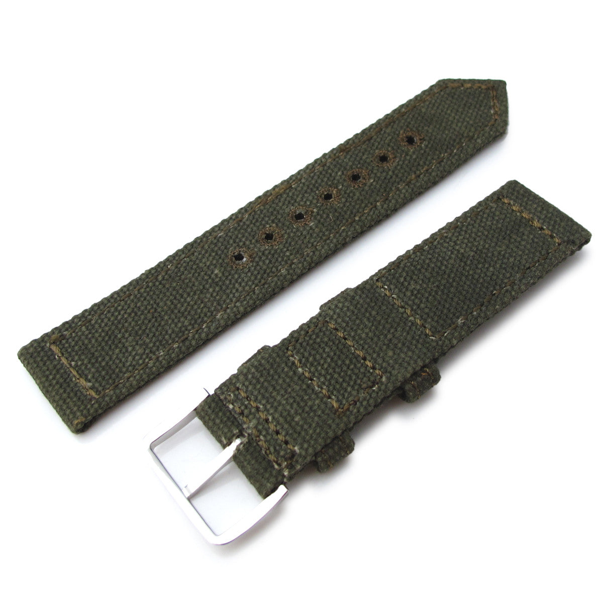 MiLTAT WW2 2-piece Washed Canvas, Green Polish