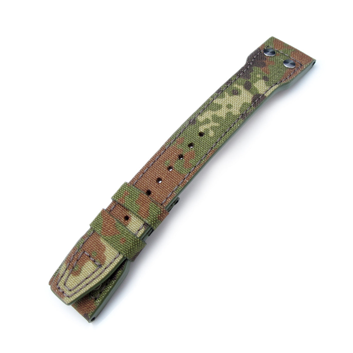 22mm MiLTAT Forest Brown Camo Nylon for IWC