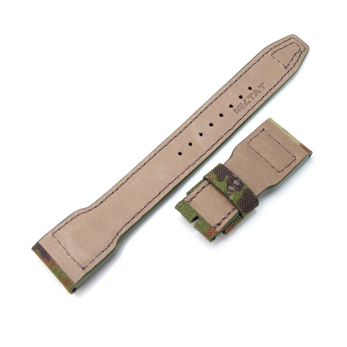 22mm MiLTAT Forest Brown Camo Nylon for IWC