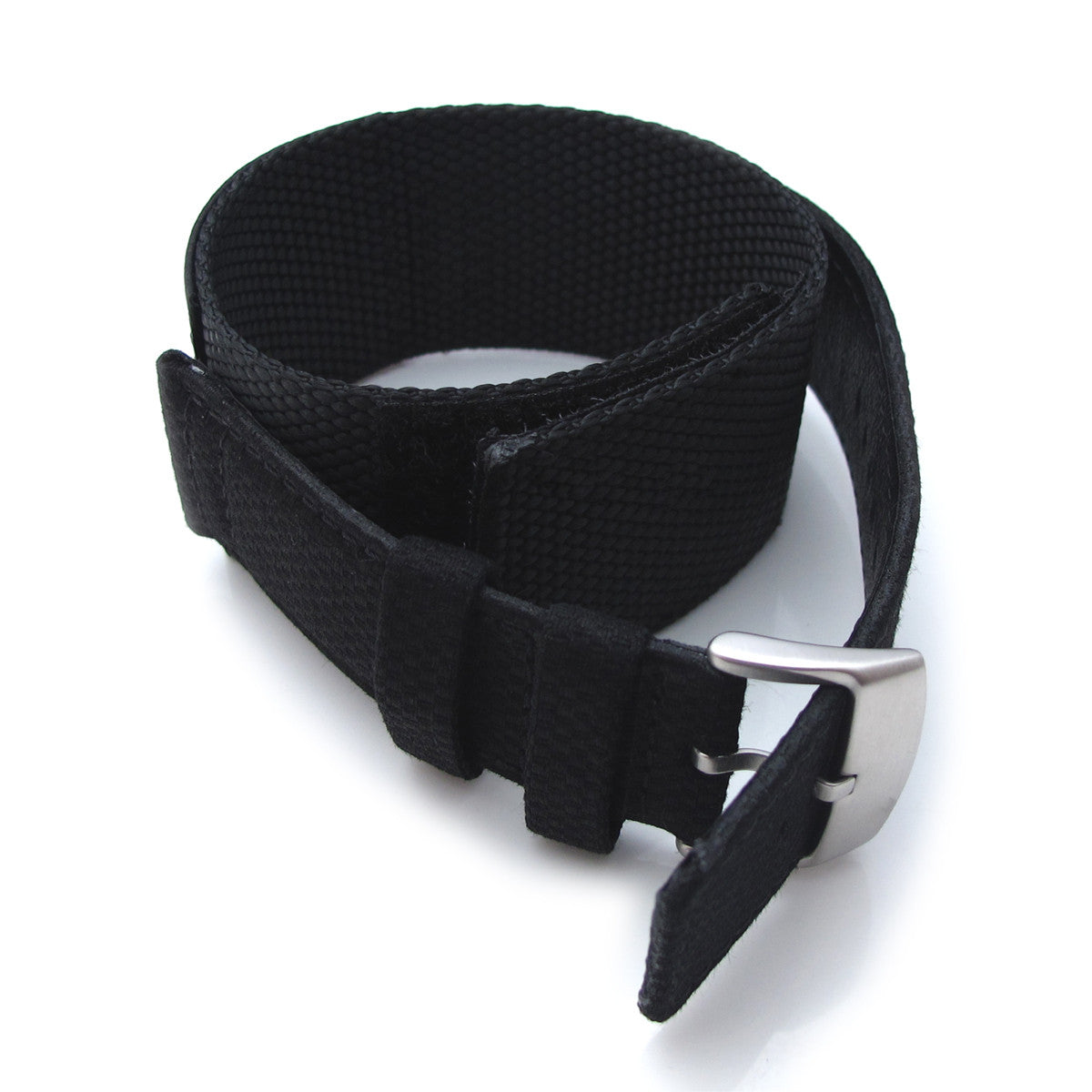 MiLTAT 24mm Double Layer Nylon Hook and Loop Fastener Watch Strap for 44mm Panerai, B