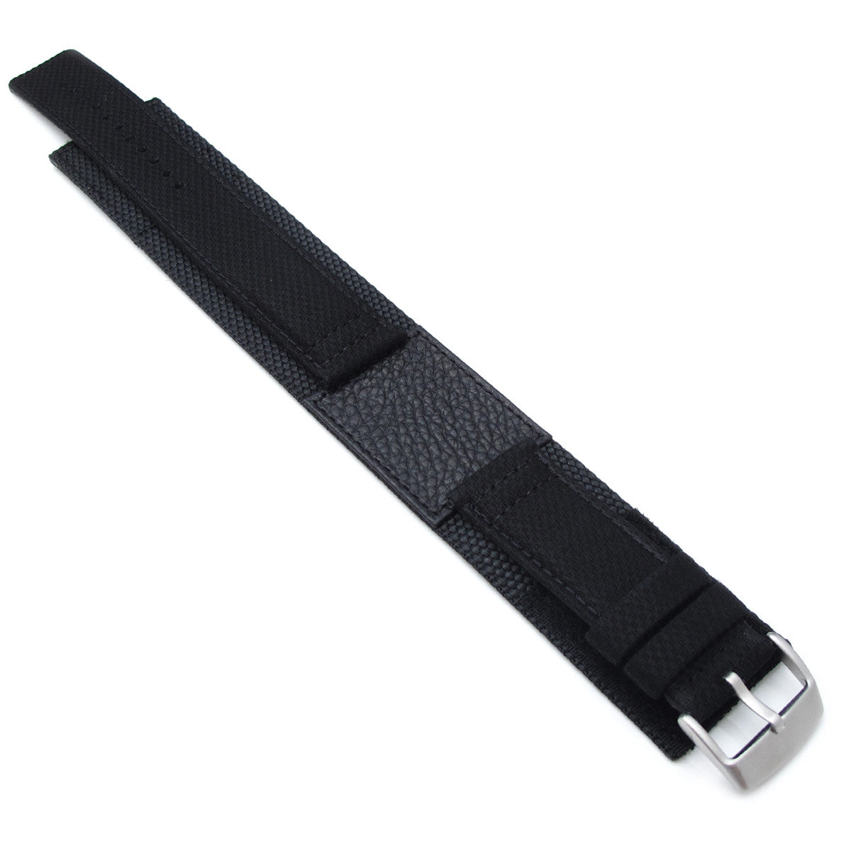 MiLTAT 24mm Double Layer Nylon Hook and Loop Fastener Watch Strap for 44mm Panerai, B
