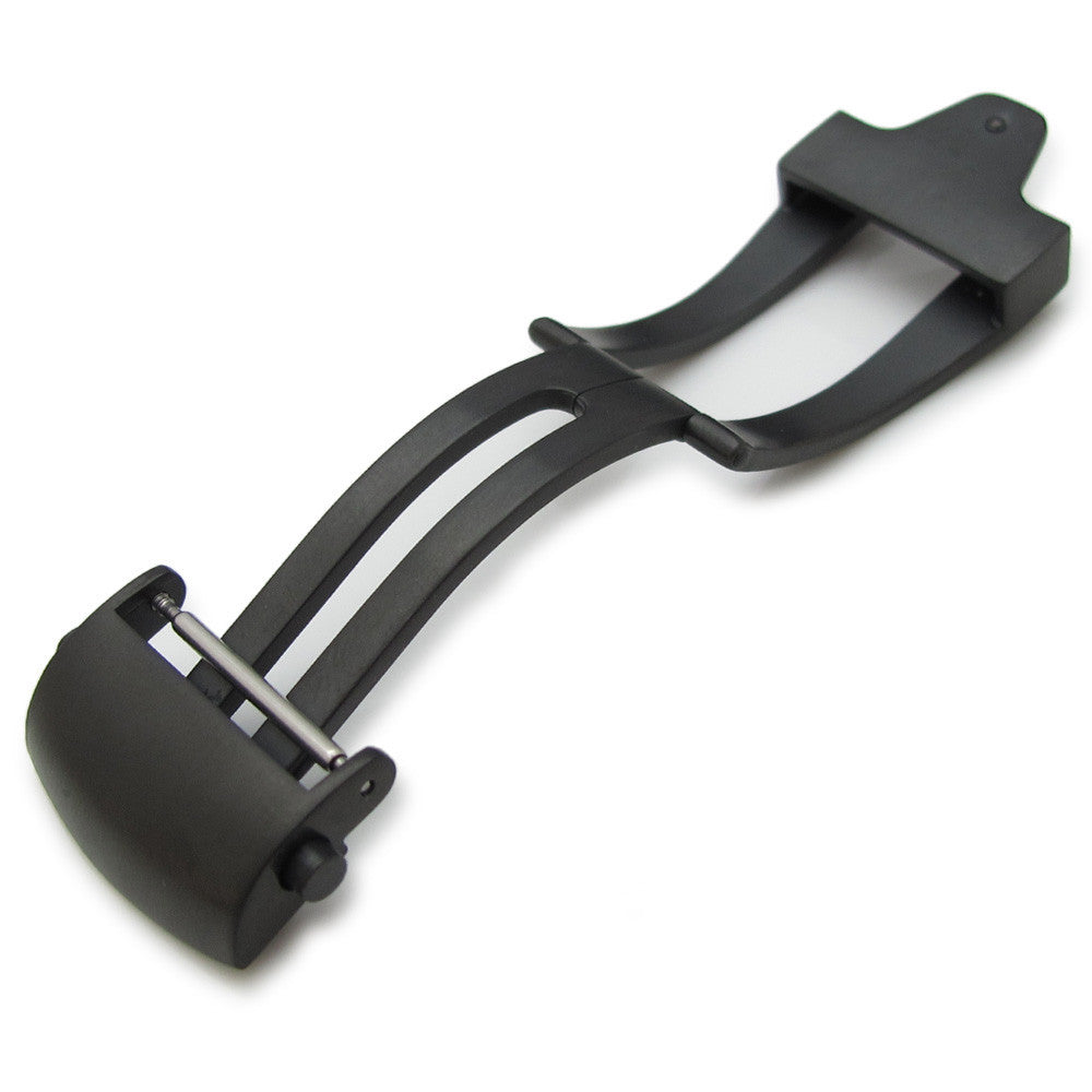 316L PVD Black Clasp for Leather Strap