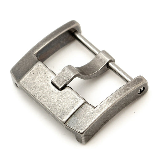 316L Sandblasted SS Screw-in Buckle, IWC-Style