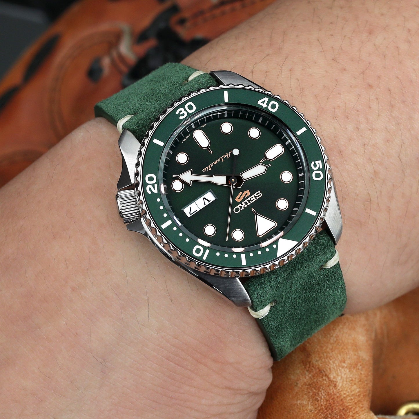 Seiko 5 Sports SRPD53K1/ SBSA003 Pepsi Sports Style new Cal. 4R36 Taikonaut Watch Bands